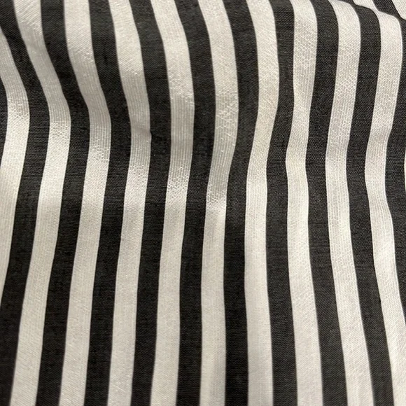 Massimo Dutti long sleeve belted button down black &white 3/4 length dress XS/S - Picture 15 of 16